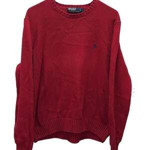 Vintage Polo Ralph Lauren Red‎ Christmas Crewneck Knit Sweater